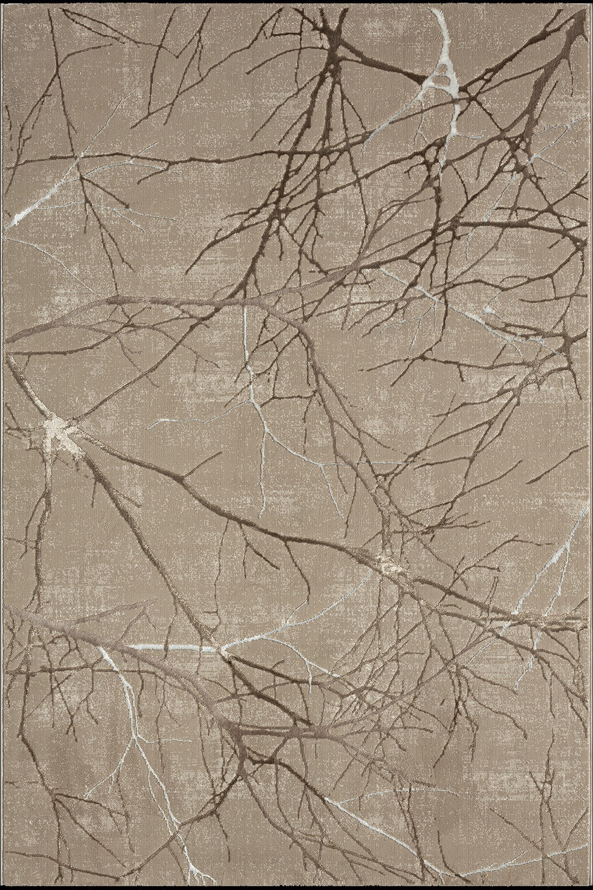 KURZFLORTEPPICH Abstrakt KAVALA Polyester Beige 160 x 230 cm - Beige, Textil (160/230cm) - KADIMA DESIGN
