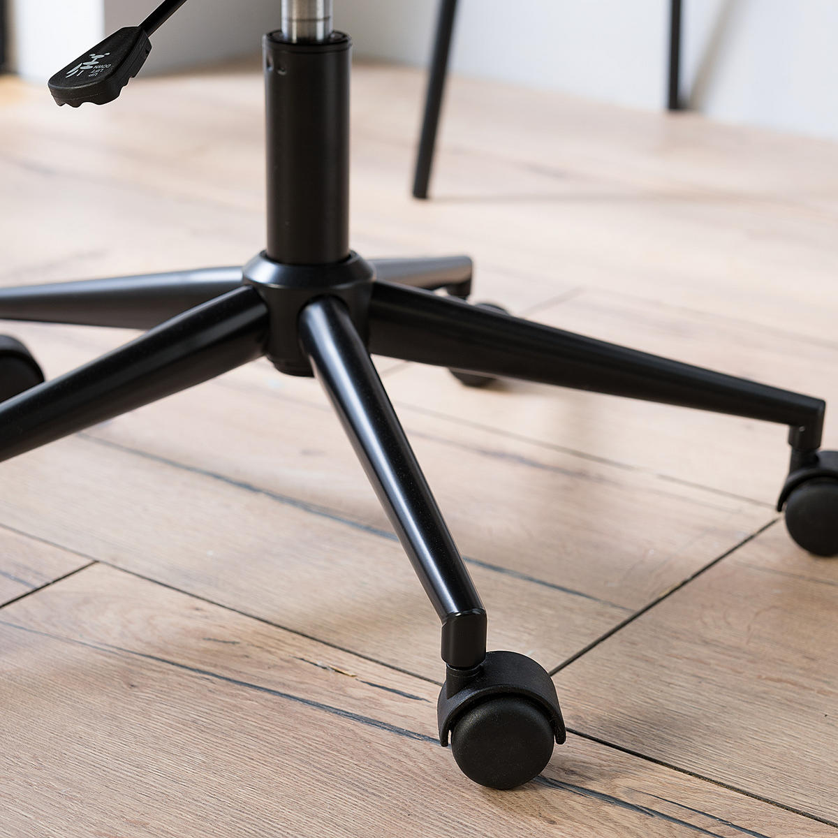BÜROSTUHL - Samt - Beige/Schwarz, Kunststoff/Metall (56/80/56cm) - home24