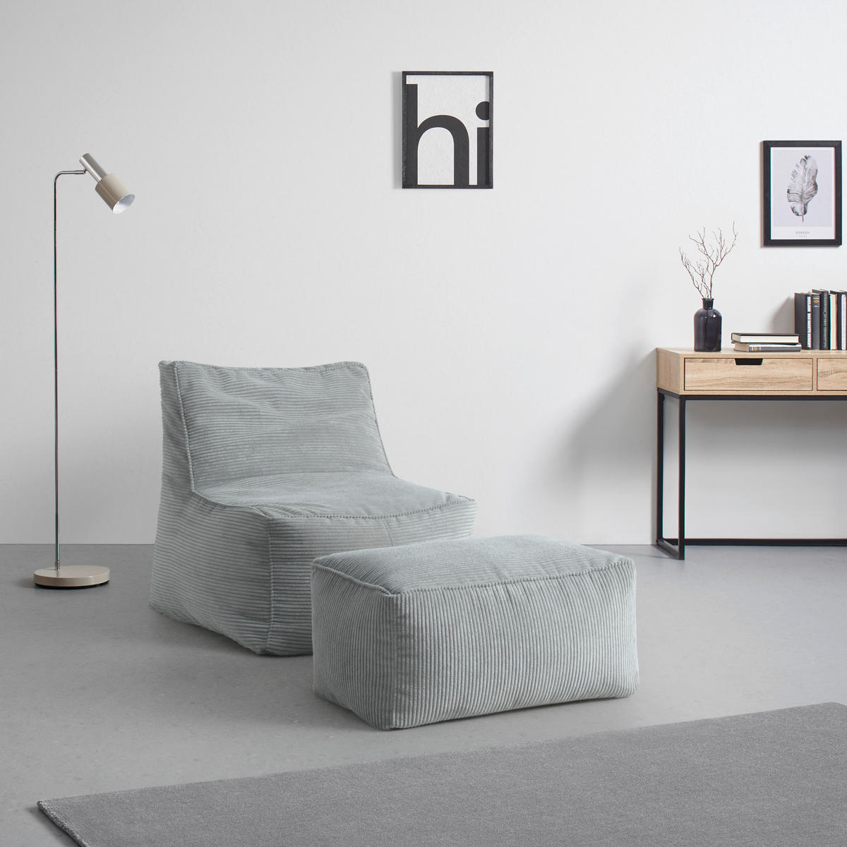 SITZSACK Caroline Grau - Grau, Textil (75/84/88cm) - Mömax