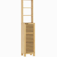 HOCHSCHRANK mit offenen Fächern 34 x 30 x 170 cm Natural Wood - Naturfarben, Holzwerkstoff (30/170/34cm) - Beauniv