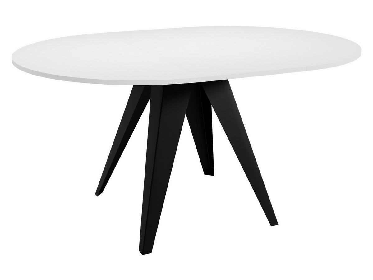 TISCH Gerda 90 - Eichefarben/Schwarz, Holzwerkstoff/Metall (90/90/76cm) - MIRJAN24