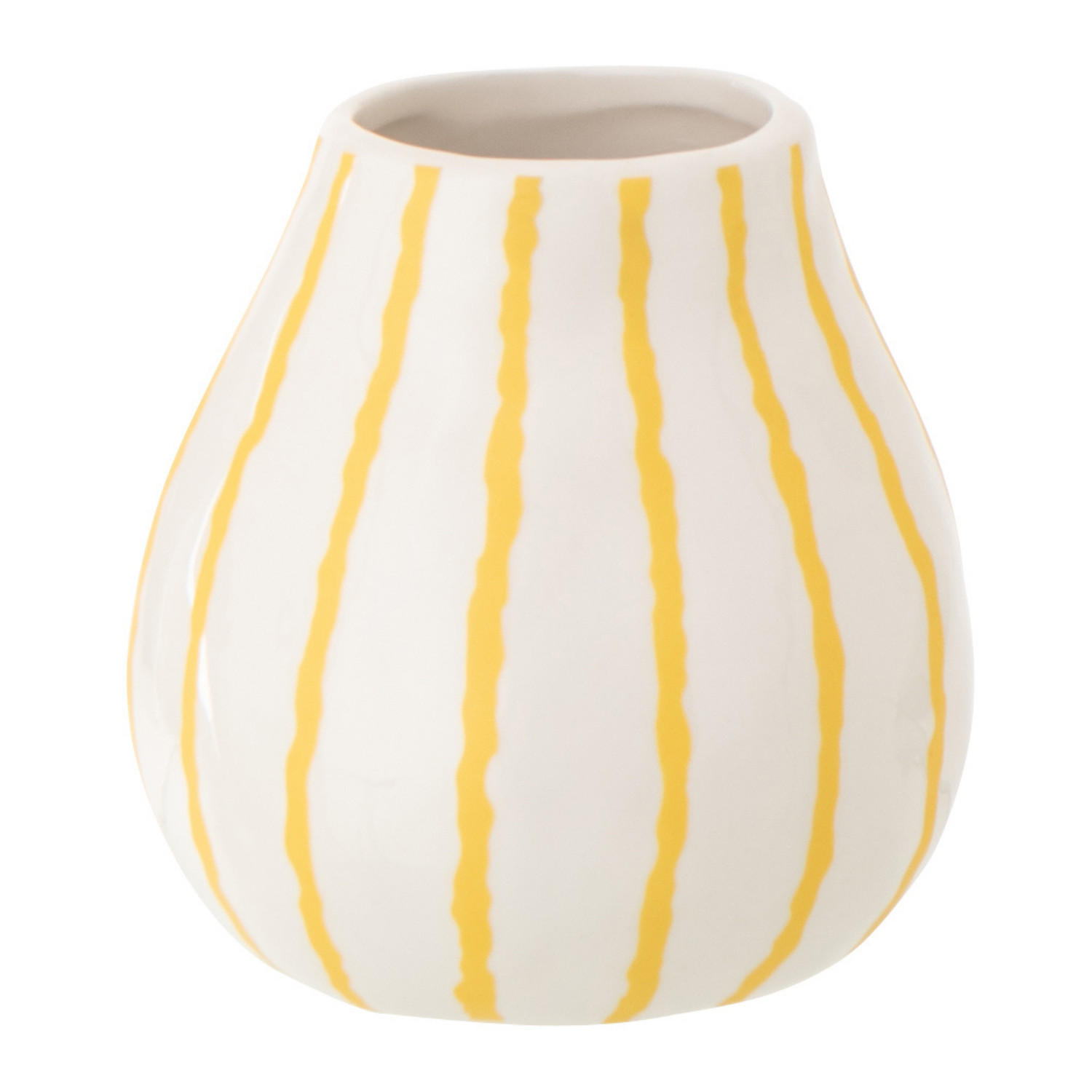 VASE DOLOMIT Weiß - Weiß, Keramik (12.5cm) - J-Line
