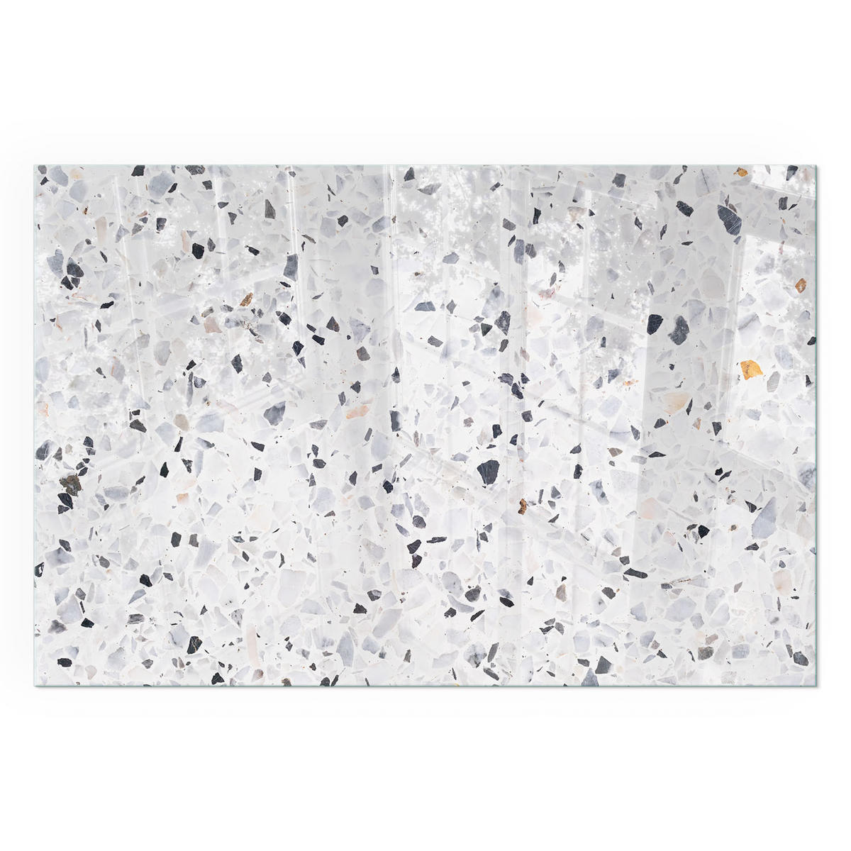 GLASPLATTE für Kamin 60x40 cm - Weiß, Glas (60/40/0.4cm) - TULUP