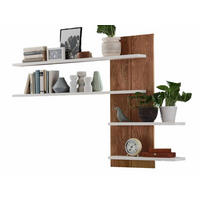 WANDREGAL weiß Olbia Wildeiche 160/25/115 cm - Weiß/Braun, Holz (160/115/25cm) - Casamia Massive Möbel