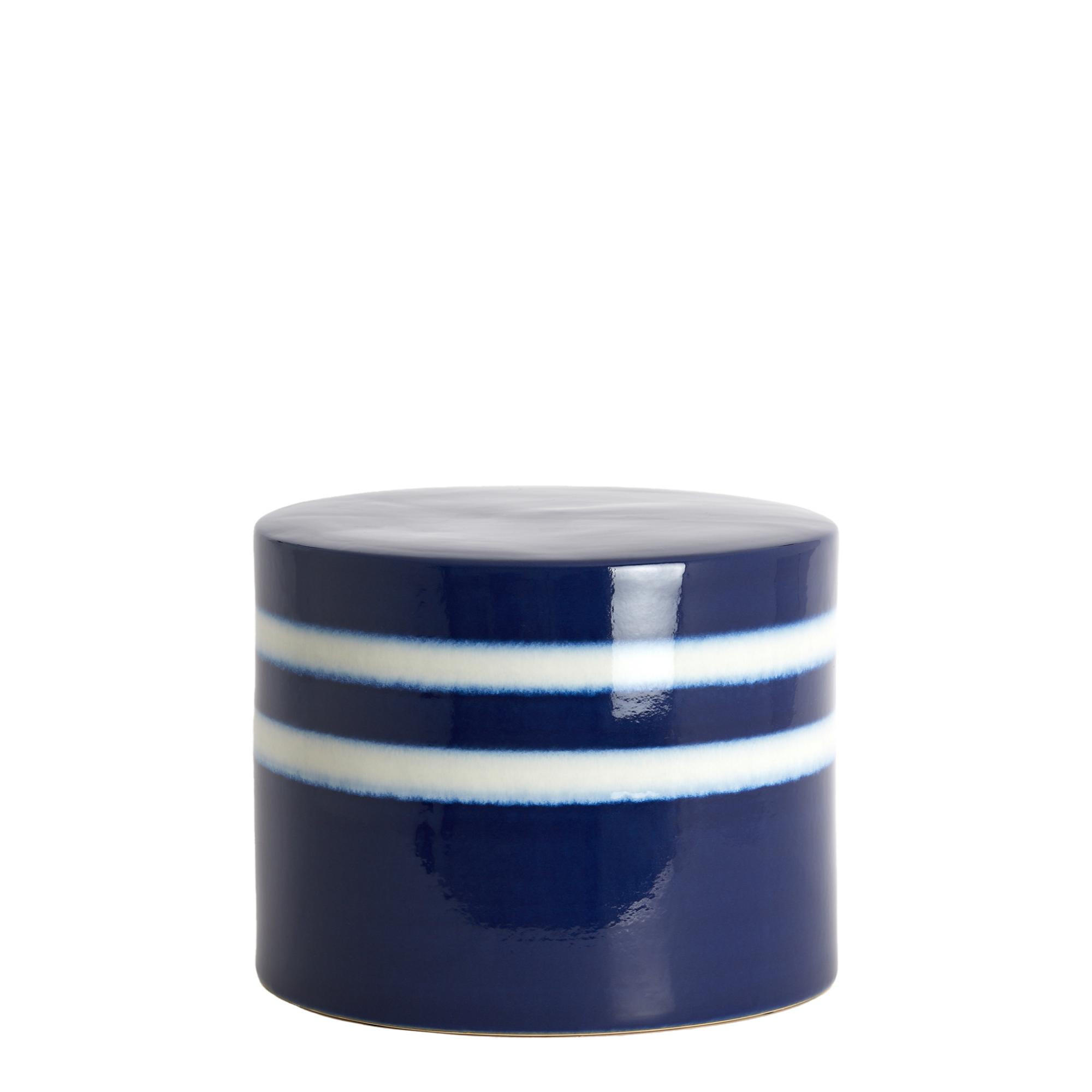 BEISTELLTISCH Mooca Blau 42/42/34 cm - Blau, Keramik (42/42/34cm) - Light & Living