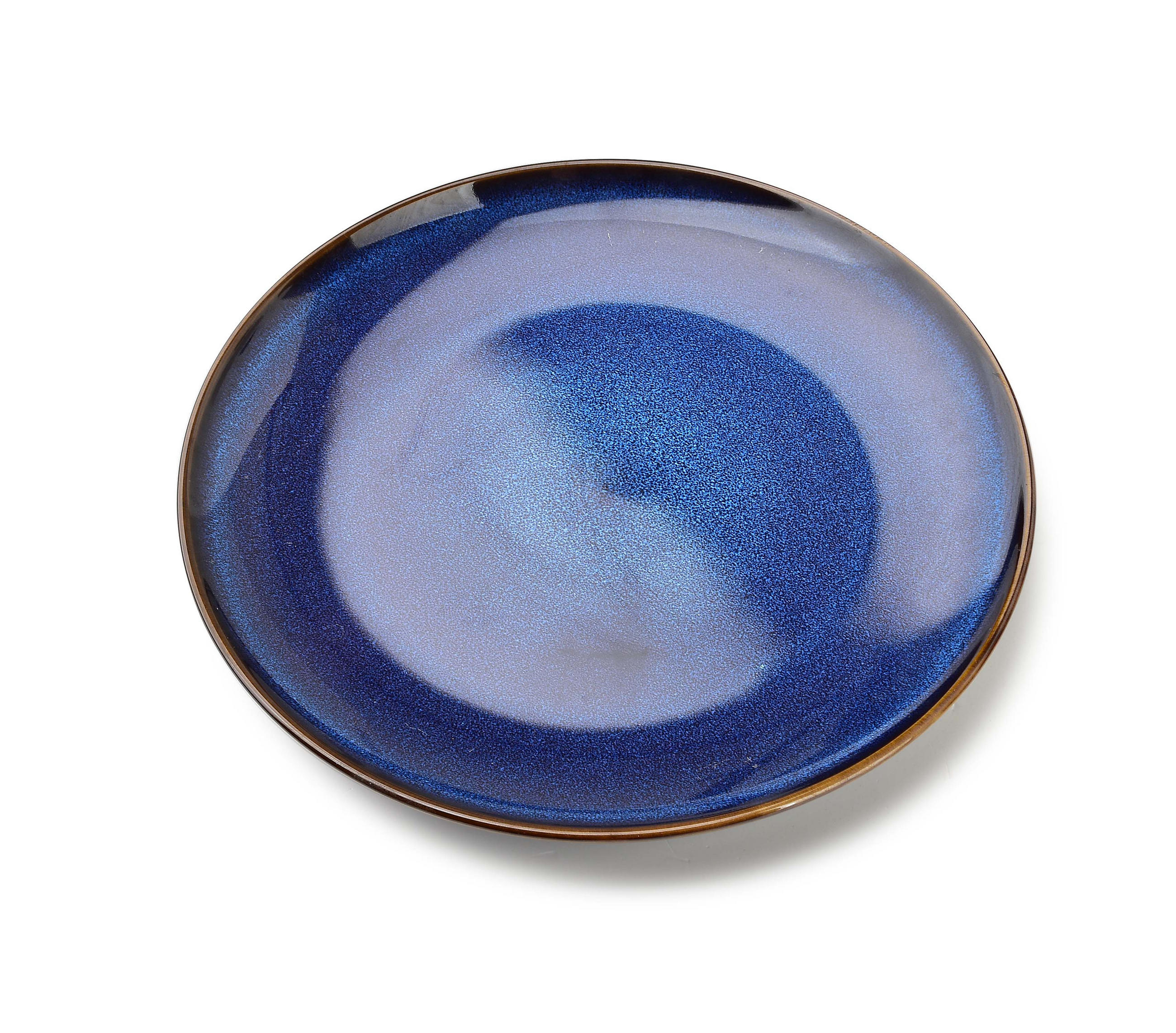DESERTTELLER Basic Nature Blau 21/21/2 cm Keramik - Dunkelblau, Keramik (21cm) - Mondex
