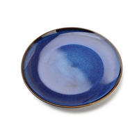 DESERTTELLER Basic Nature Blau 21/21/2 cm Keramik - Dunkelblau, Keramik (21cm) - Mondex