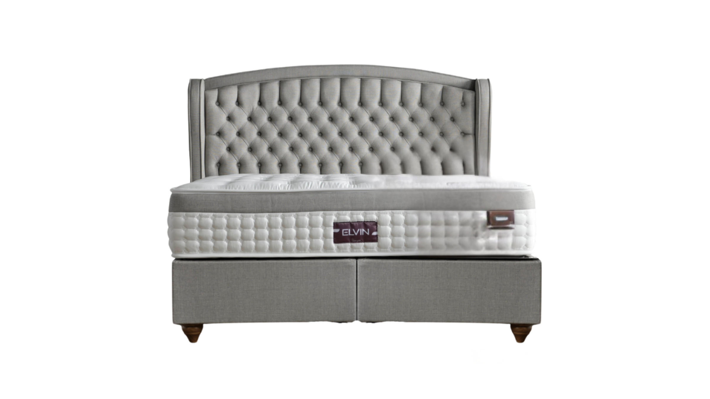 POLSTERBETT-SET Elvin 160x200 Grau - Bett inkl. Matratze - Grau, Metall (160/200cm) - Villa Möbel