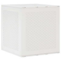 AUFBEWAHRUNGSBOX Mit Speicher Weiss 55/53/57 Cm Polypropylen - Weiß, Kunststoff (53/57/55cm) - vidaXL