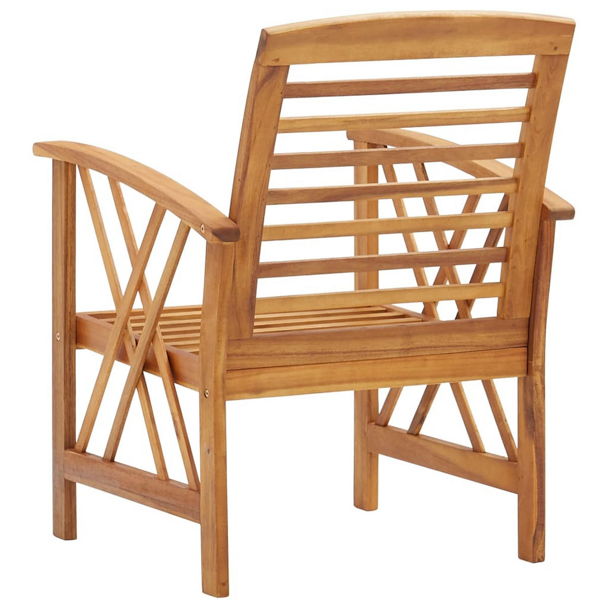 GARTENSTÜHLE 2er Set Massivholz Akazie - Braun, Holz (59/83/67cm) - vidaXL