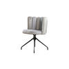 ESSZIMMERSTUHL JADA Grau Velvet Drehbar (360°) - Grau, Kunststoff/Textil (58/79/55cm) - KAWOLA