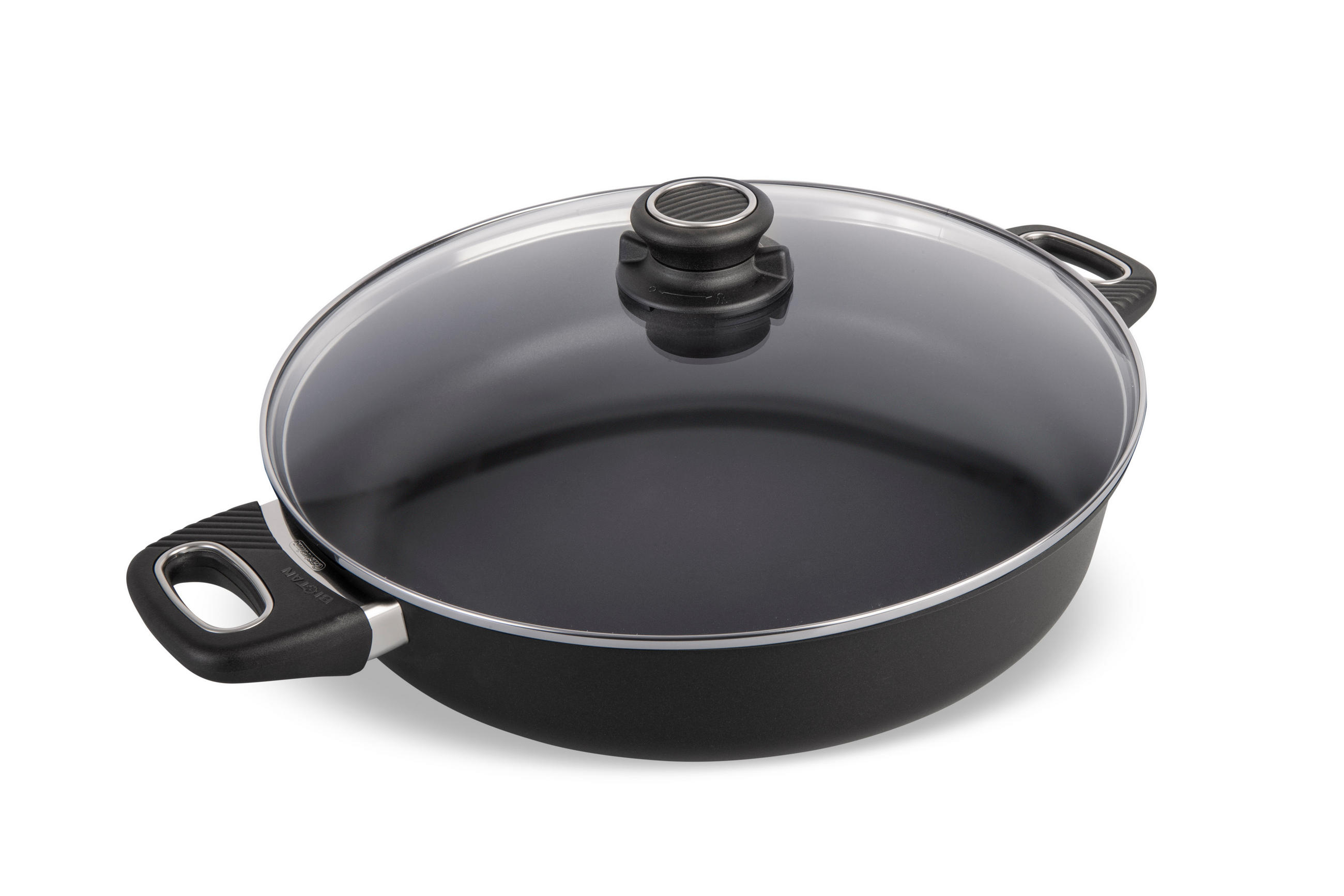 SERVIERPFANNE INDUKTION ⌀32cm - Schwarz, Kunststoff/Metall (32cm) - Gastrolux