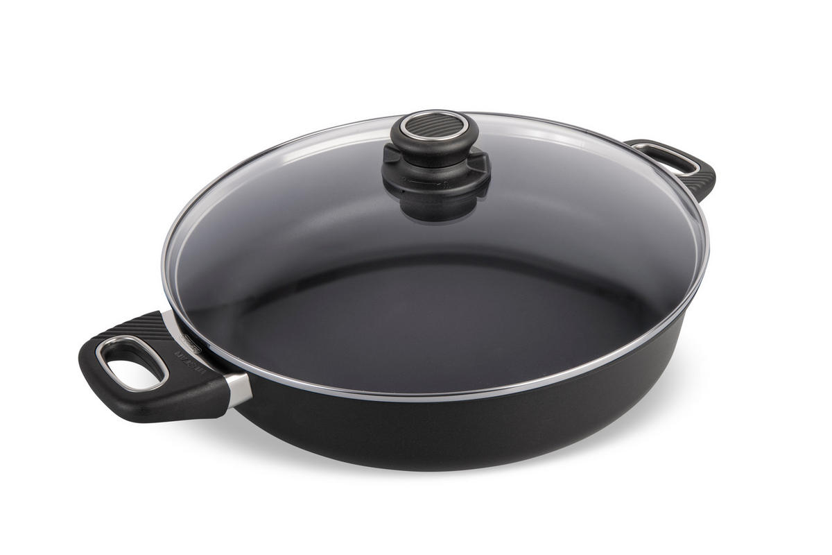 SERVIERPFANNE Ø32cm - Schwarz, Kunststoff/Metall (32cm) - Gastrolux