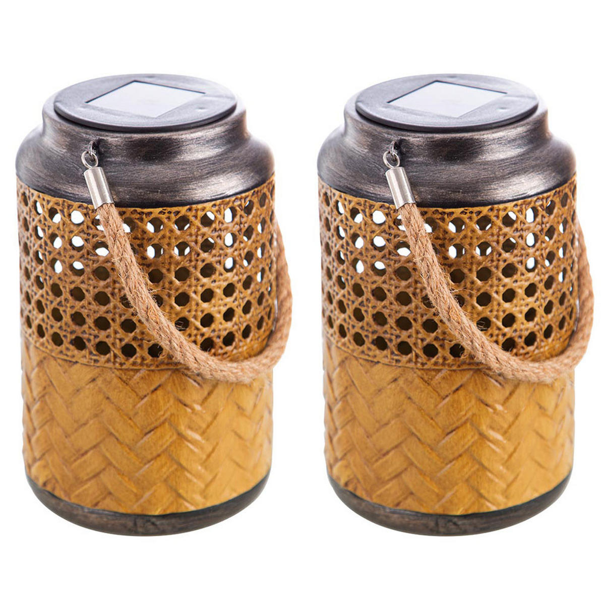 LED AUSSENLEUCHTE MODICA Metall Braun - Braun, Metall (12/12/16cm)