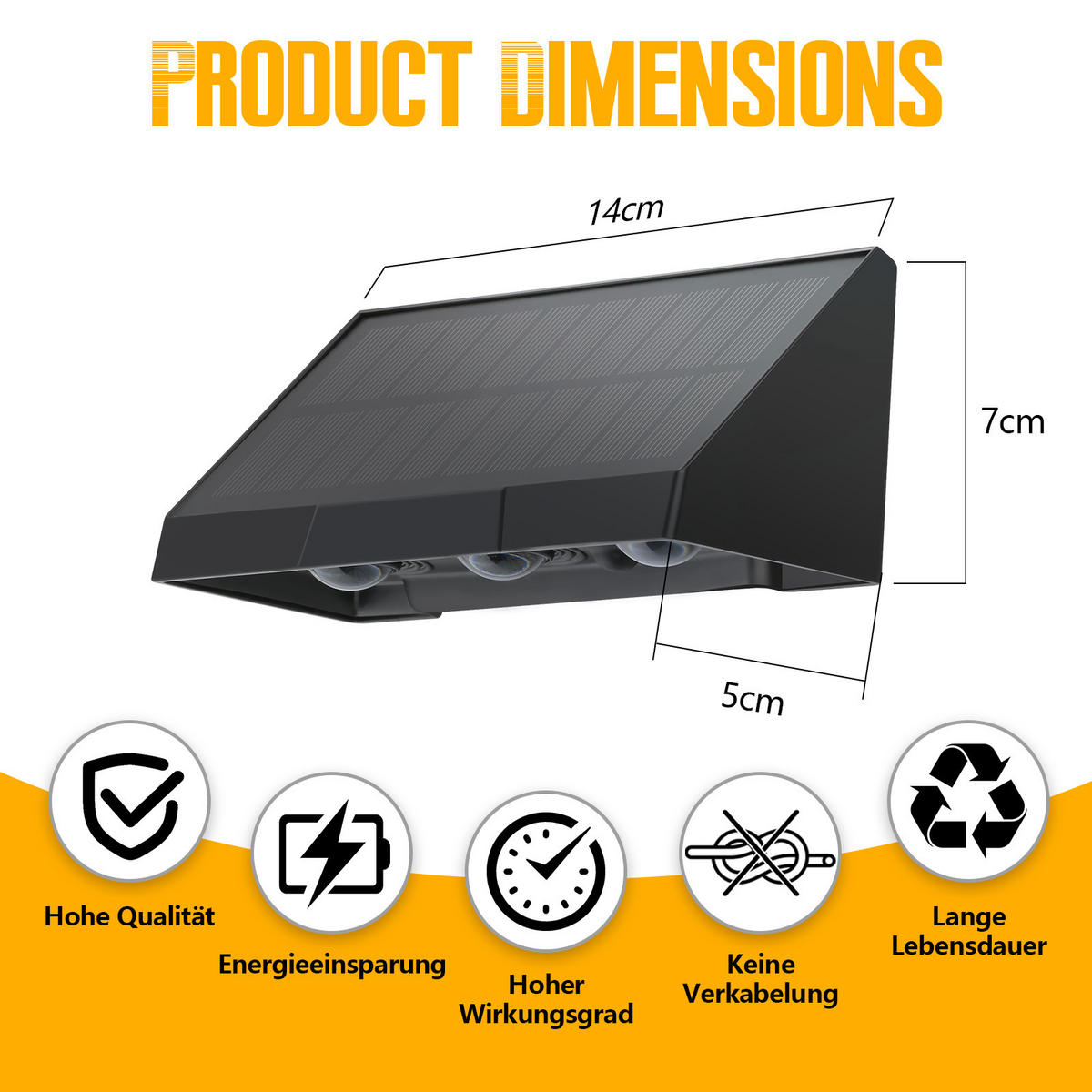 WANDLEUCHTE LYMN 5.7/5/14 cm - Schwarz, Metall (5.7/5/14cm) - ZMH