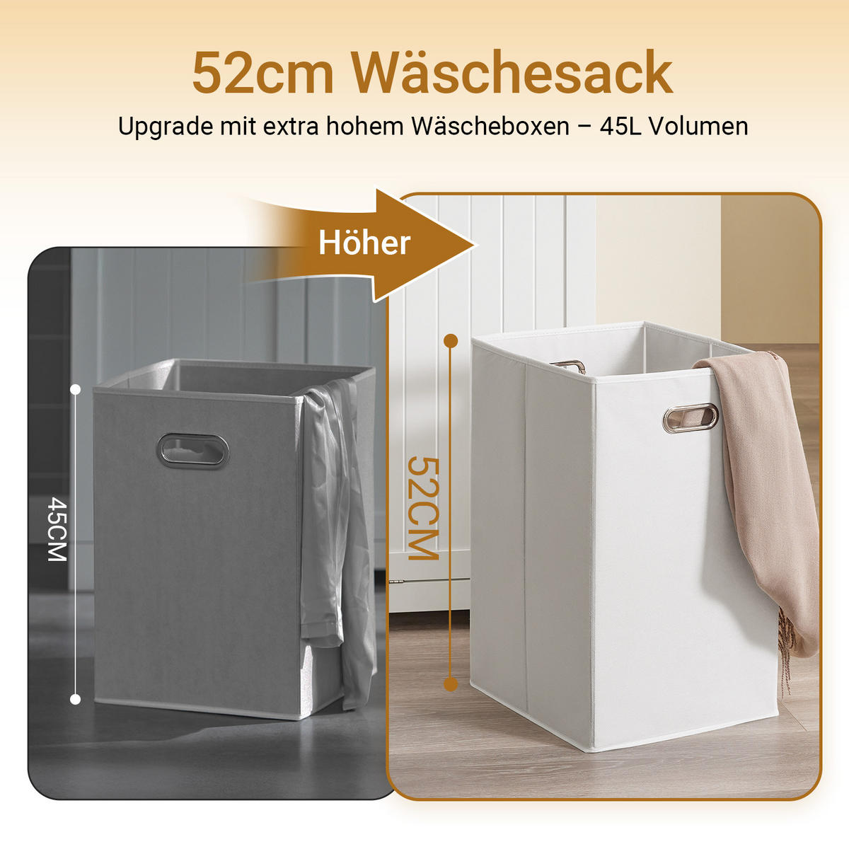 BADEZIMMERSCHRANK schmal, 78 x 181 x 38 cm, mit 2 Wäschekörben, 2 Schubladen und offenem Regal, weiß - Weiß, Holzwerkstoff (78/181/38cm) - SoBuy