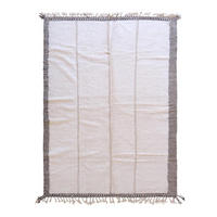 BERBERTEPPICH aus Marokko aus reiner Wolle 250x 350 cm - Weiß, Naturmaterialien (250/350cm) - AFK Living