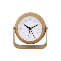 WECKER Bunky Ø 9 cm - Gelb, Metall (10.2/13/7cm)