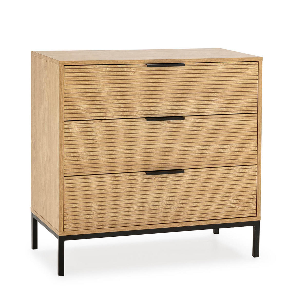 KOMMODE 80/80/40 Monica Eichenfarbe - Honigeiche, Holzwerkstoff (80/80/40cm) - VS Venta-stock