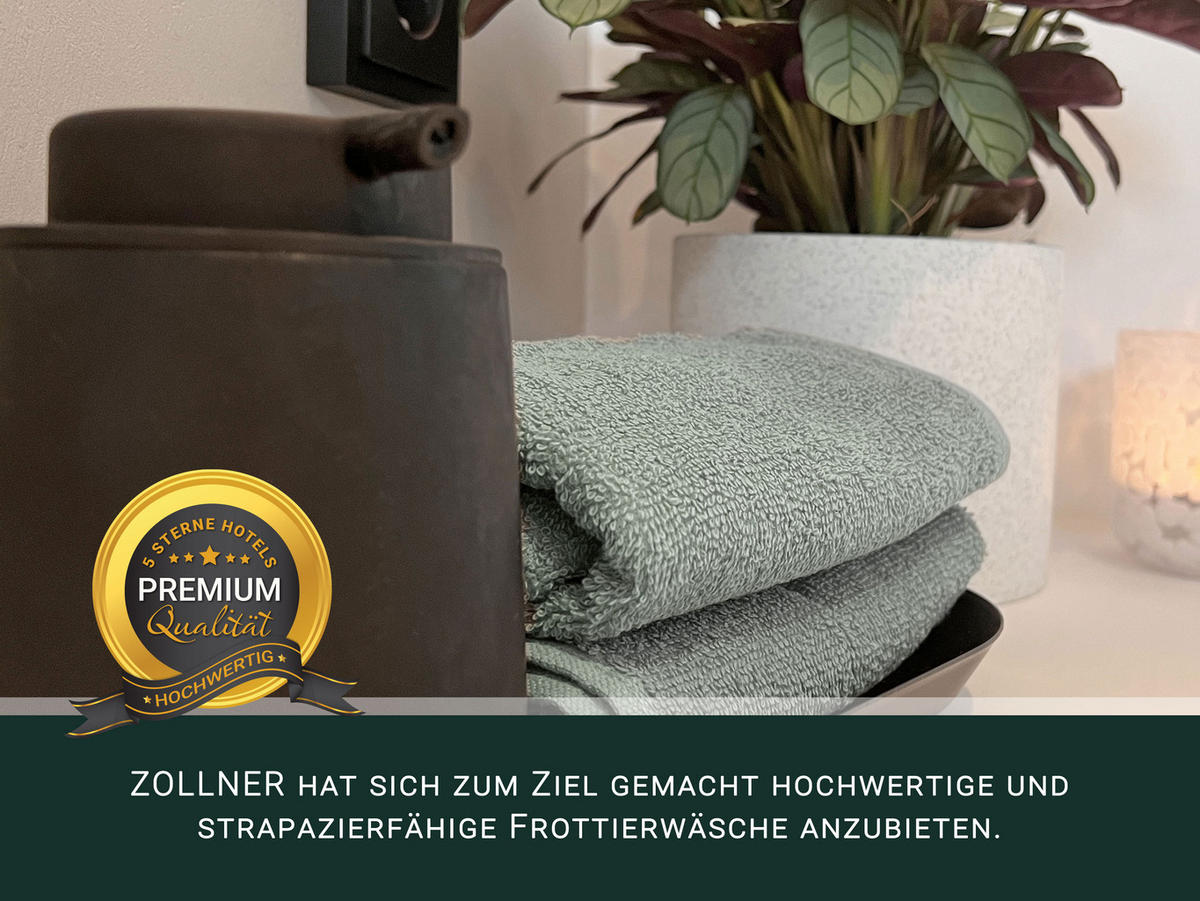 GÄSTETÜCHER, 10er-Set, 30x50 cm, 100% Baumwolle, Grau - Hellgrau, Textil (30/50cm) - Zollner