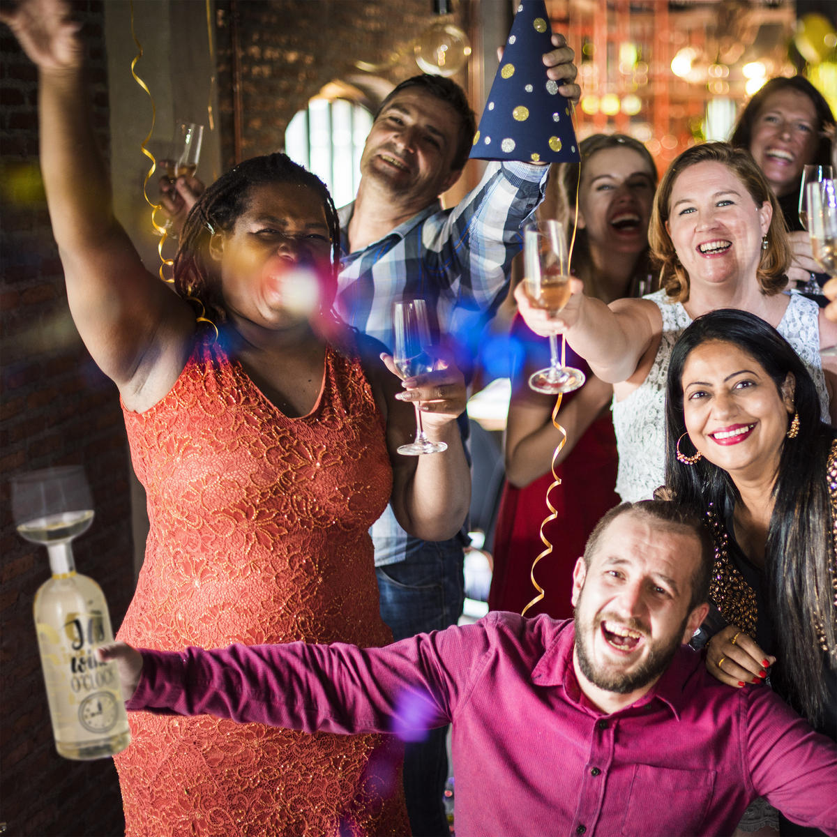 WEINFLASCHE - Transparent, Glas (0.75L) - Relaxdays