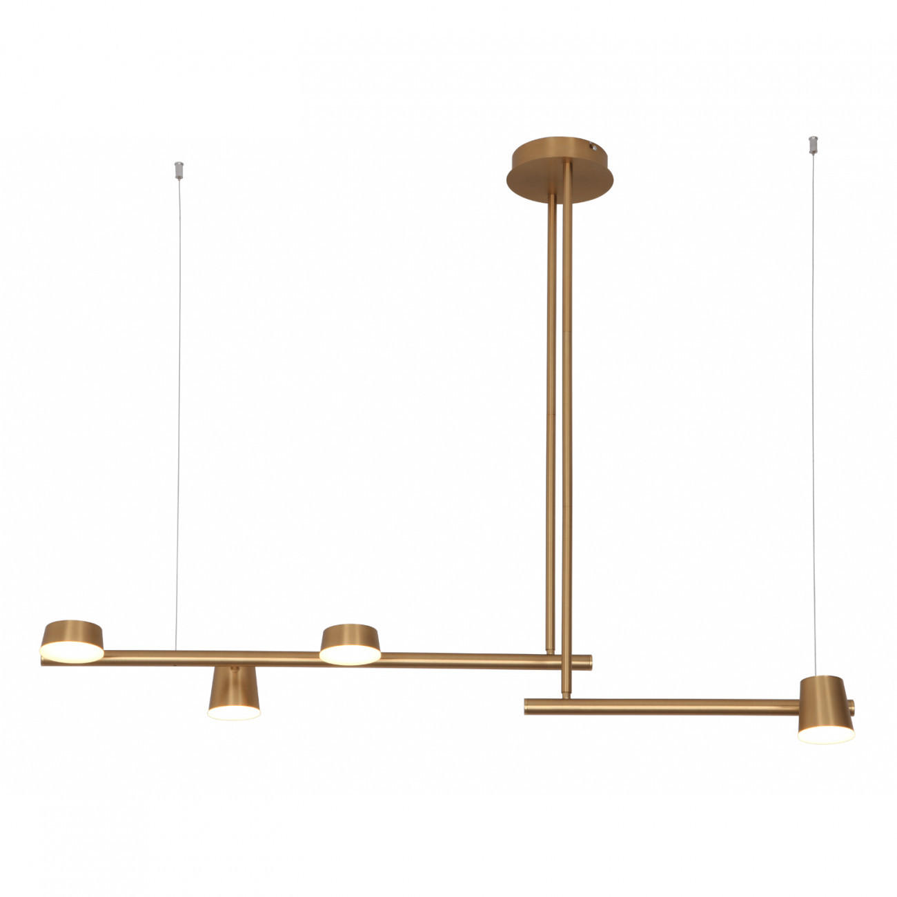 HÄNGELEUCHTE Pedri, Gold / Messing, 115cm - Goldfarben, Metall (100/30/100cm) - KOSILUM