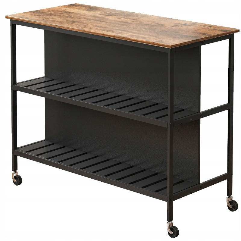 KÜCHENINSEL 120x97x60 - Schwarz, Holzwerkstoff (120/97/60cm) - MUVU