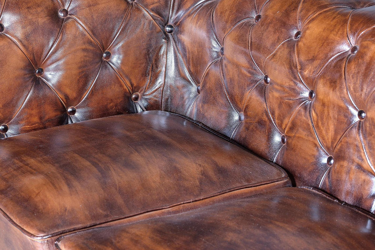 SOFA aus Kuhleder - Braun, Fell (200/76/85cm) - Giner y Colomer