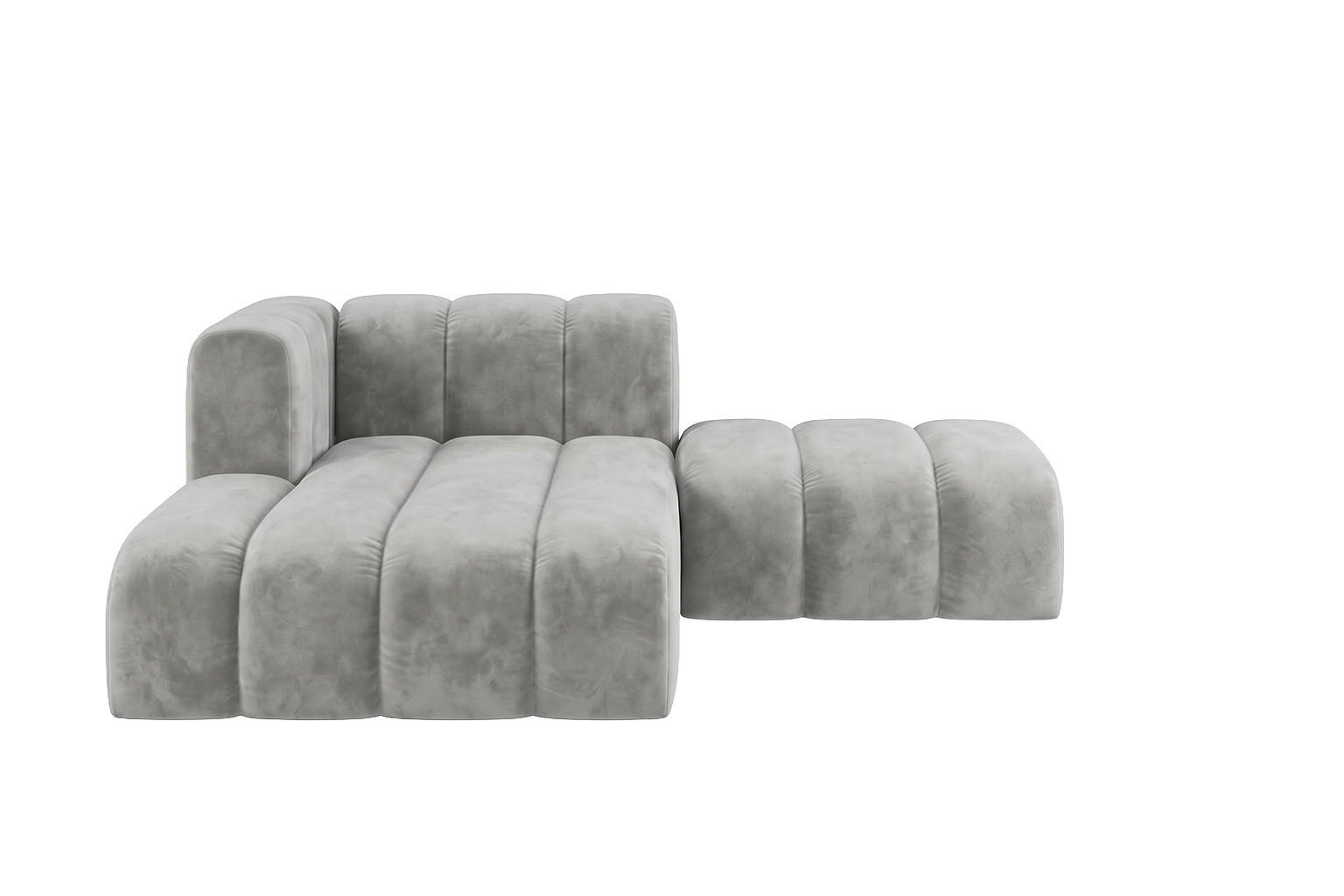 Kaiser Möbel Chaiselongue Grau 204x179 cm