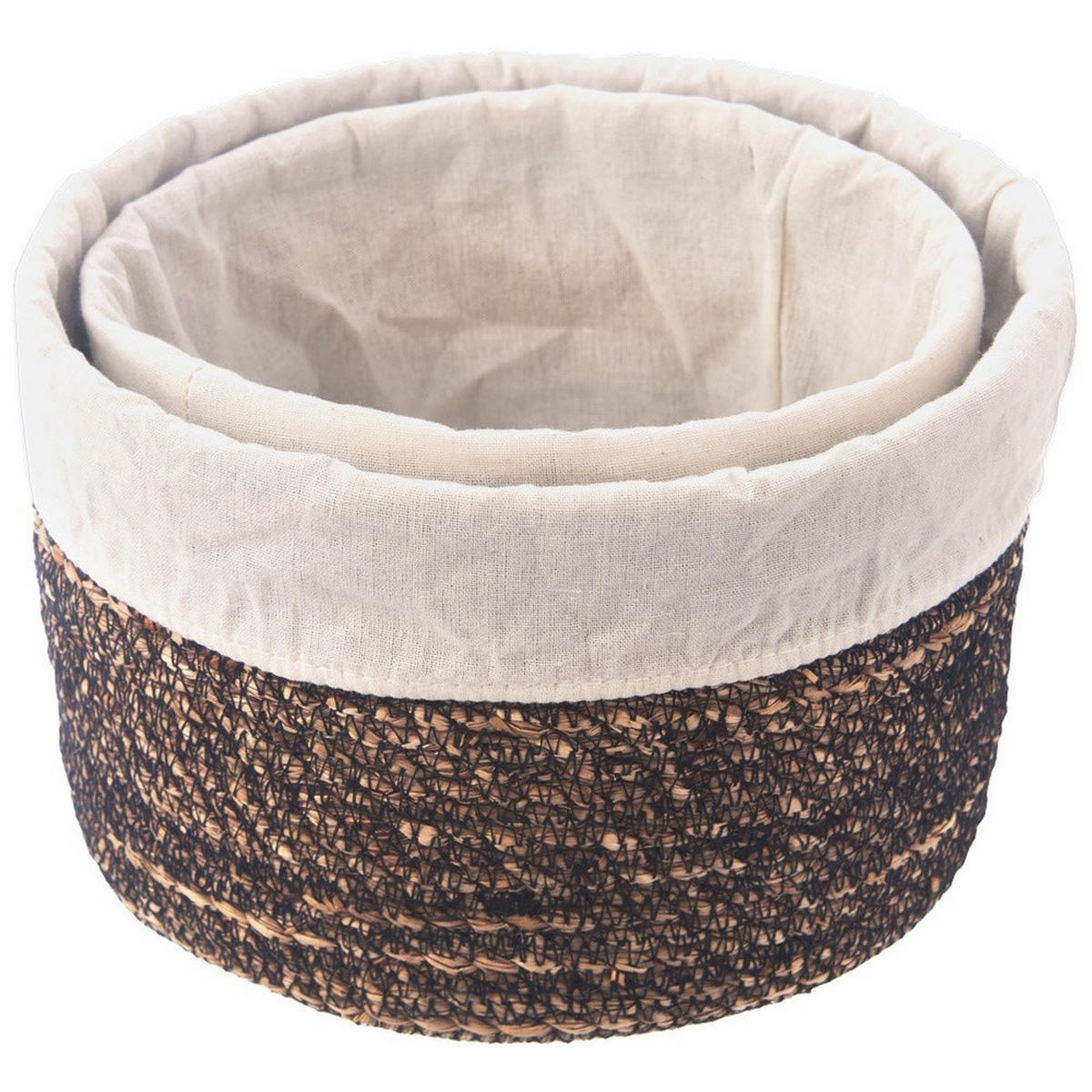 AUFBEWAHRUNGSKORB Wasserhyazinthe natur - Naturfarben, Naturmaterialien (20/13/20cm) - Orion 
