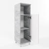 MIDISCHRANK Fynn Beton 30 x 95 cm - Weiß/Grau, Holzwerkstoff (30/95/30cm) - Vicco