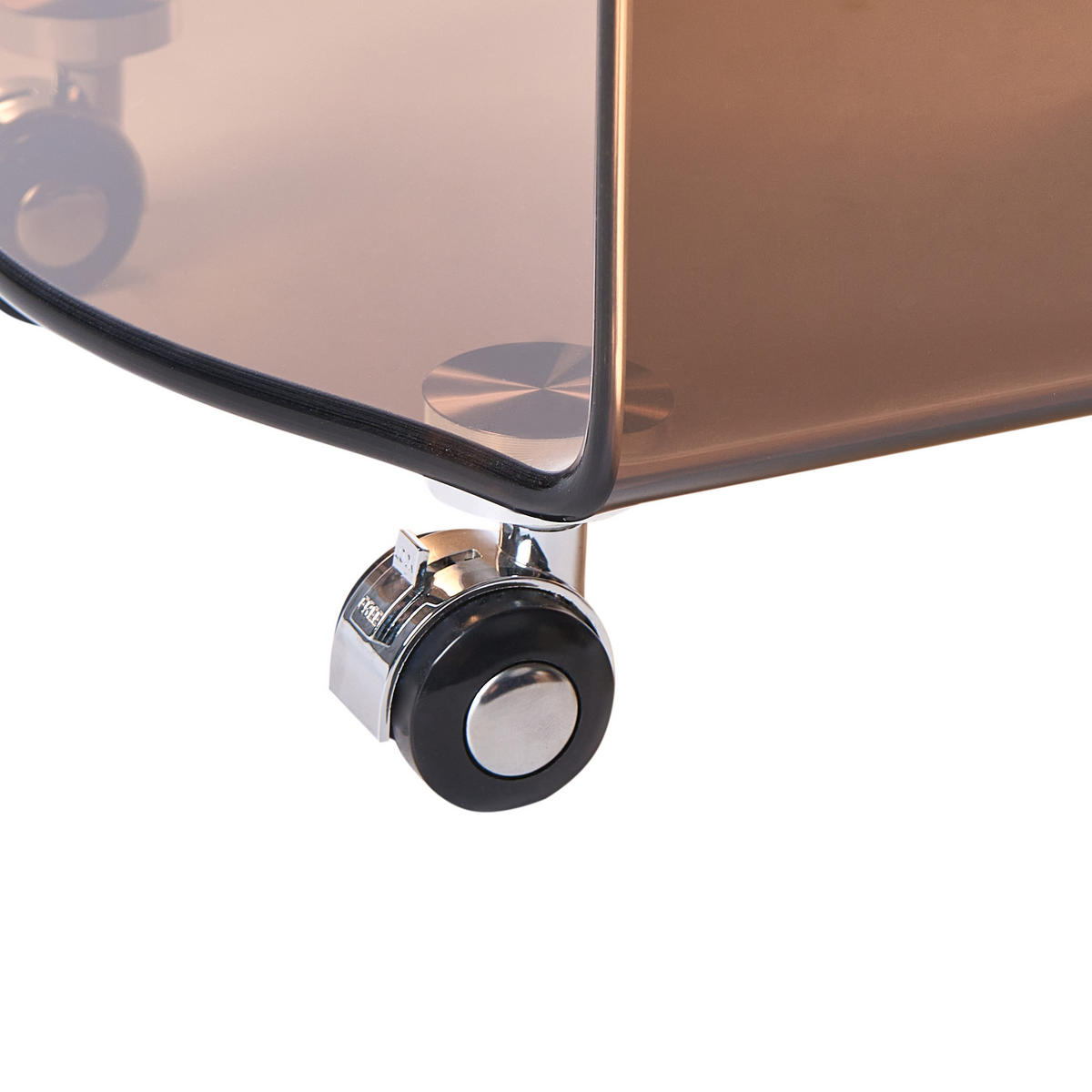 BEISTELLTISCH Braun Minto - Braun, Glas (35/45/56cm) - Beliani