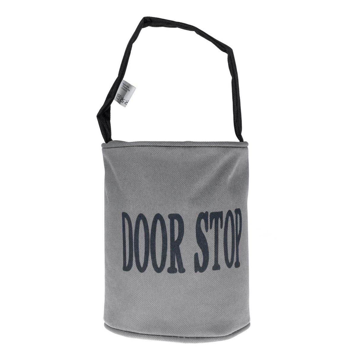 TÜRSTOPPER Sack - Grau, Textil (13/13cm) - Homescapes