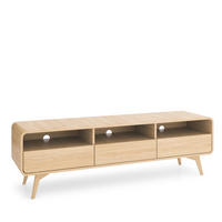 TV-SCHRANK Elio 180x52x39 cm - Lowboard mit Stauraum - Tv Ständer aus Laminierter Spanplatte - Eiche hell Farbe - Eichefarben, Holzwerkstoff (158/52/38cm) - Chilly