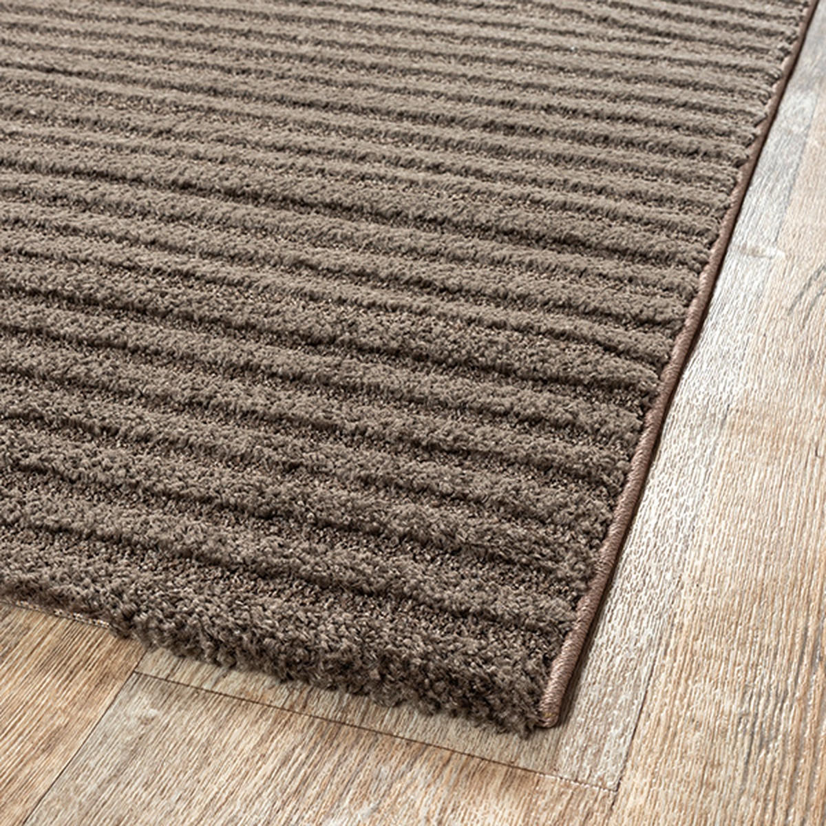 TEPPICH Kurzflor CETINA Geometrisch Polypropylen-Polyester Braun 200 x 290 cm - Braun, Textil (200/290cm) - KADIMA DESIGN