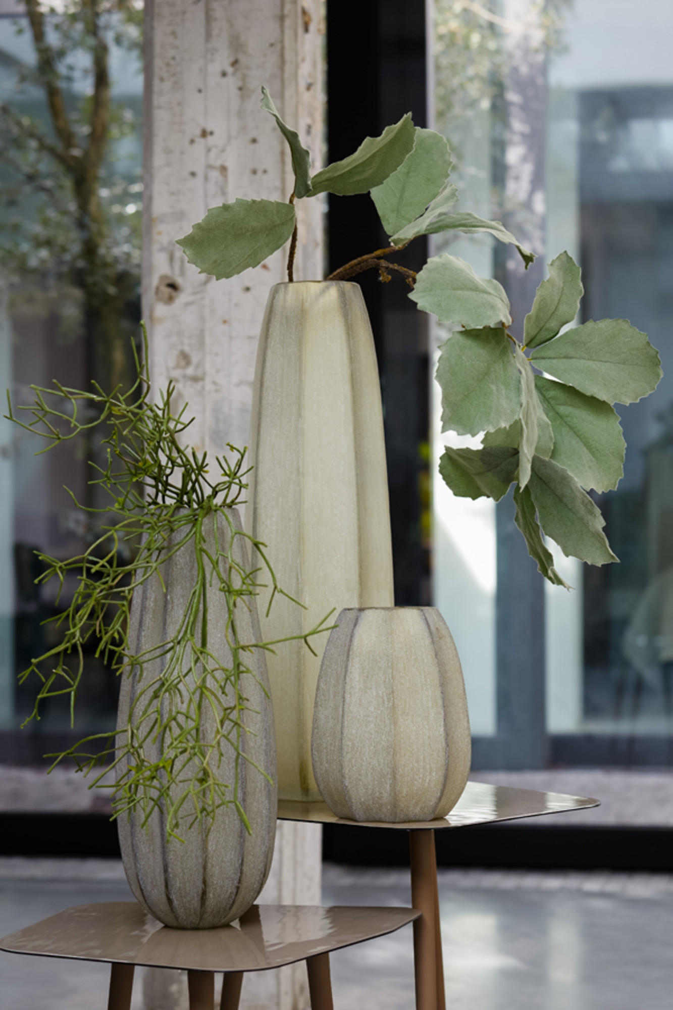 VASE Bradley Grün Ø17,5/44,5 cm - Grün, Glas (17.5/44.5cm) - Light & Living