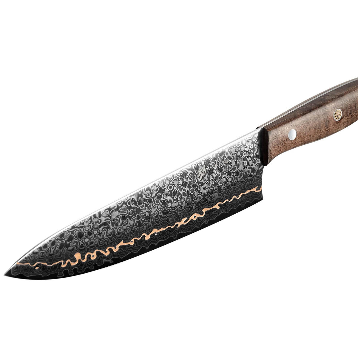 CHEFMESSER 20 cm - Kupferfarben, Holz/Metall (1cm) - Wakoli