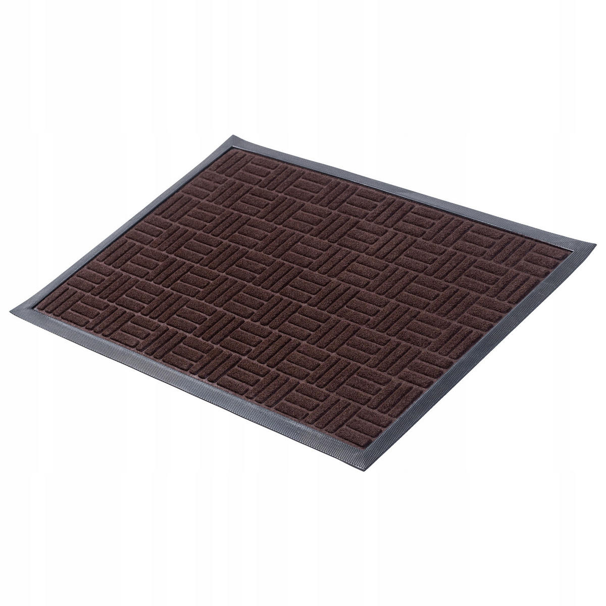 FUSSMATTE 60 x 40 cm, braun - Dunkelbraun, Kunststoff (60/40cm) - KADAX