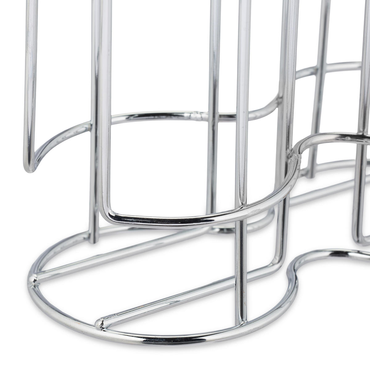 KAPSELHALTER - Silberfarben, Metall (18/29/8.5cm) - Relaxdays