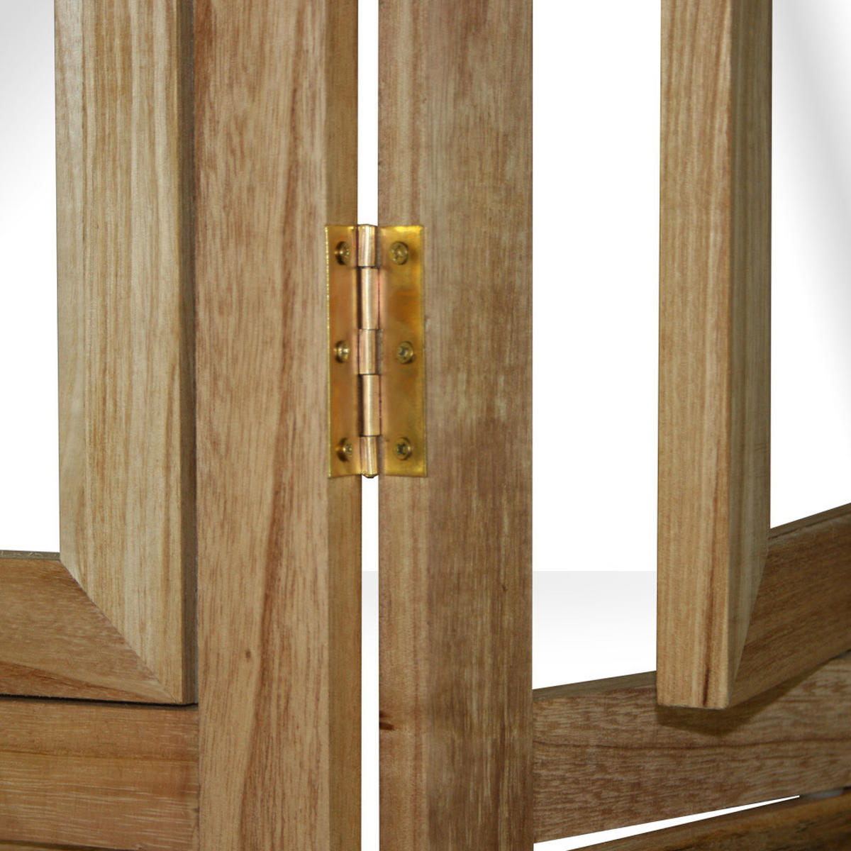 PARAVENT 3-tlg. 93/161 cm Hellbraun Fotowand - Hellbraun, Holz (93/161/2cm) - Homestyle4u