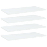 BÜCHERREGAL-BRETTER 4er set Weiß 60/30/1,5 Cm Holzwerkstoff - Weiß, Holzwerkstoff (60/1.5/30cm) - vidaXL