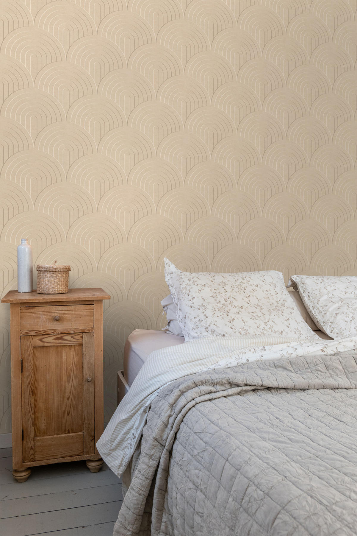TAPETE 3D Muster 50 x 900 cm - Beige, Papier (50/900cm) - ESTAhome