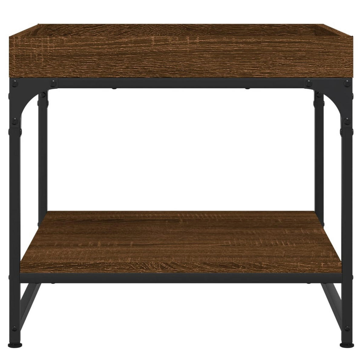 COUCHTISCH Braun Eichen-Optik 49,5x49,5x45 cm Holzwerkstoff - Braun, Holzwerkstoff (49.5/49.5/45cm) - furnicato