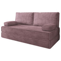 BETTSOFA SILAR aus Schaumstoff Cordstoff Lila Schlaffunktion - Lila, Textil (170/86/80cm) - MASSENO