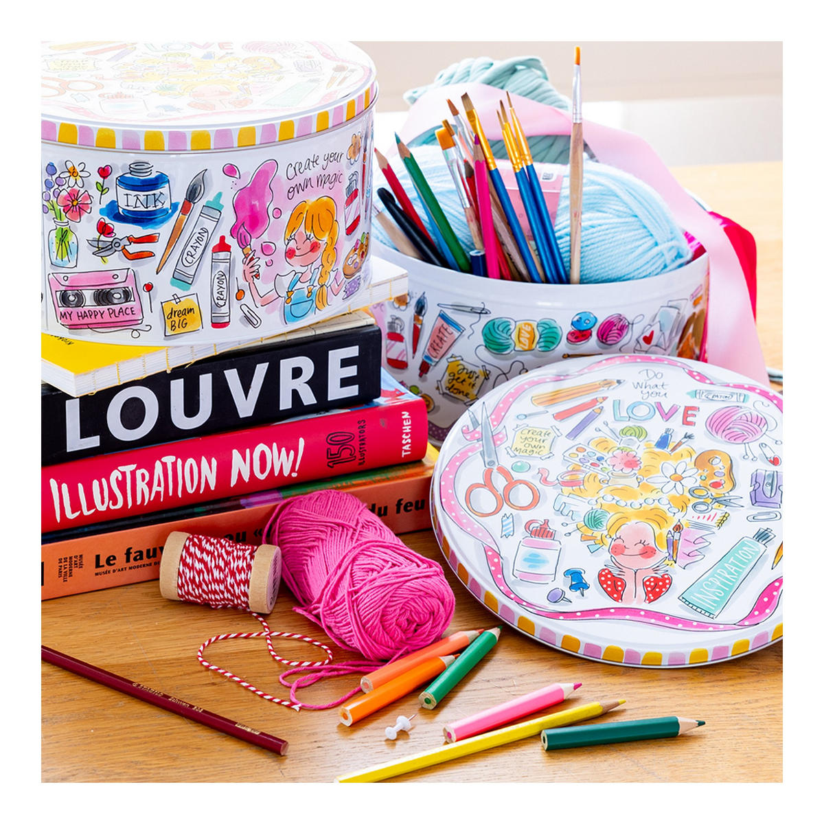 DOSEN Kreativität in Bunt - 24cm - Multicolor, Metall (24/12/24cm) - Blond Amsterdam