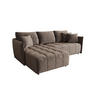 ECKSOFA mit Schlaffunktion ONIL L Monolith 15 Links - Braun, Textil (245/175cm) - Bedante
