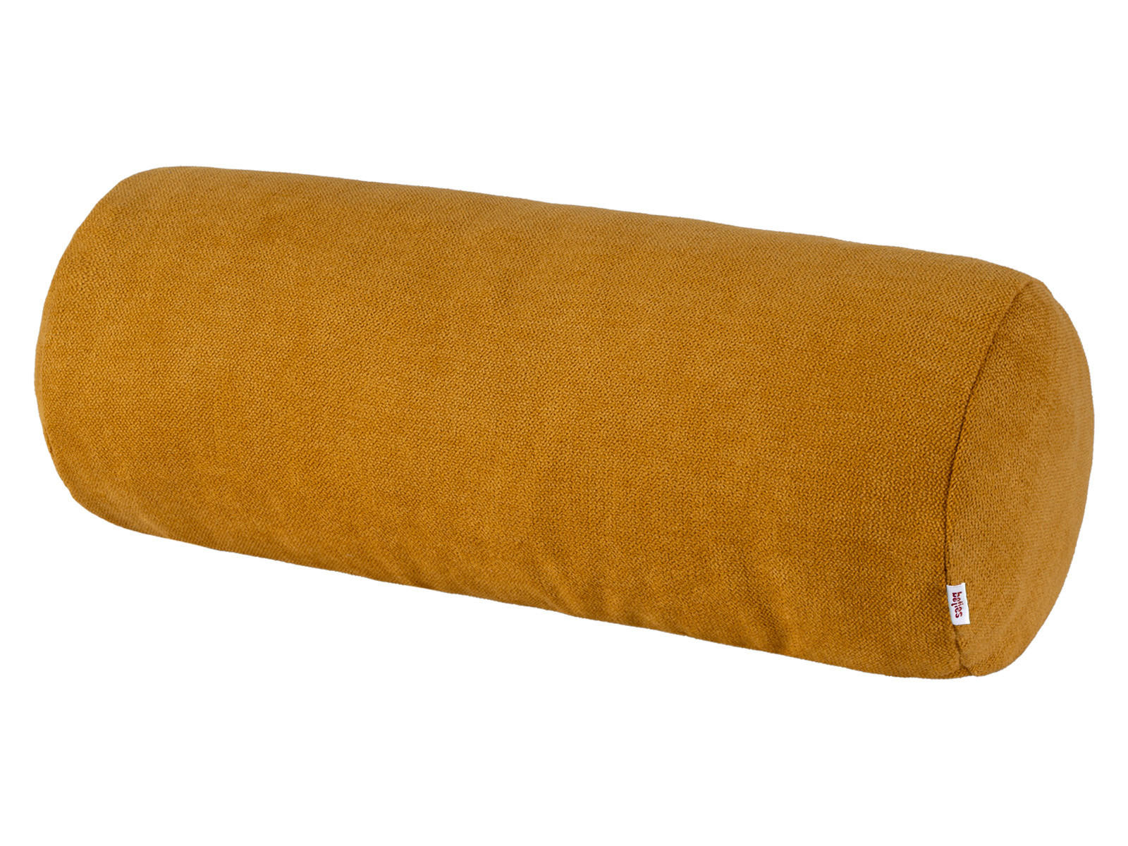 XL-NACKENROLLENHÜLLE FarbTon Chenille-Haptik curry-gelb 70/25 cm - Currygelb, Textil (25/70cm) - beties Heimtextil