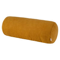 XL-NACKENROLLENHÜLLE FarbTon Chenille-Haptik curry-gelb 70/25 cm - Currygelb, Textil (25/70cm) - beties Heimtextil