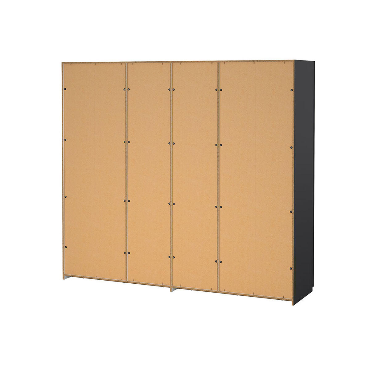 SCHIEBETÜRENSCHRANK, Como, Grau, Holzwerkstoff, 244 x 67 x 221 cm - Grau, Holzwerkstoff (244/221/67cm) - ebuy24
