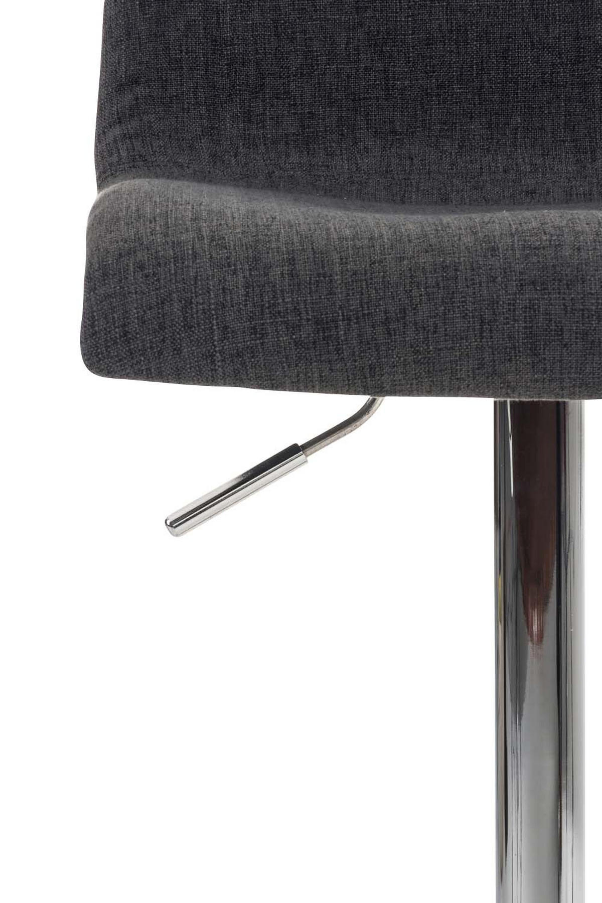 BARHOCKER BERLIN Dunkelgrau Stoff - Dunkelgrau, Textil/Metall (39/84/36cm) - DELUKE